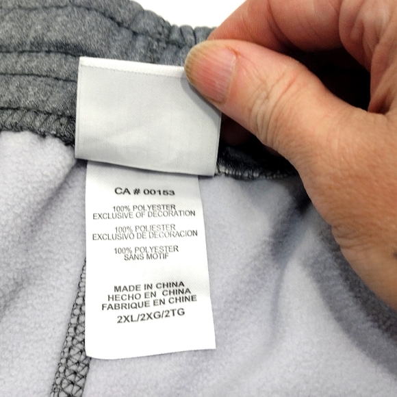 NHL Boston Bruins Logo Heather Gray Fleece Lined Wide Leg Sweatpants - Picture 3 of 16